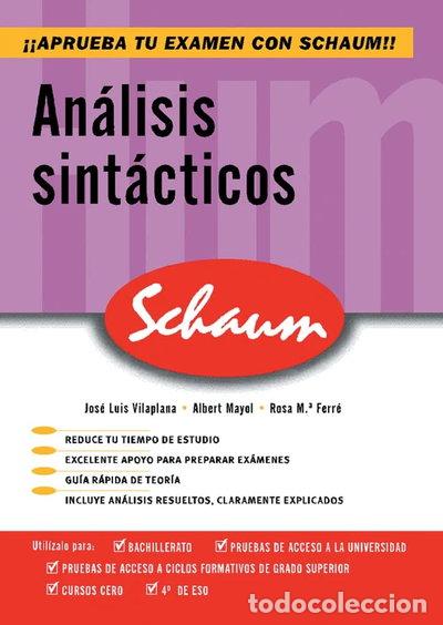 Libros: An&aacute;lisis sint&aacute;cticos- 9788448198626