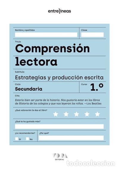 Libros: Entrel&iacute;neas 1. Comprensi&oacute;n lectora, estrategias y producci&oacute;n escrita- 9788418353499