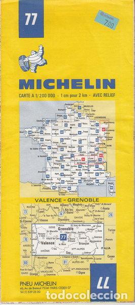 B&uuml;cher: Michelin Valence/Grenoble/Gap, France Map No. 77- 9782067000773