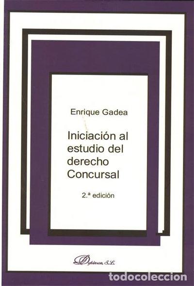 books: Iniciaci&oacute;n al estudio del derecho Concursal- 9788498498455