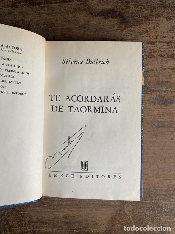 books: Te acordaras de Taormina - Bullrich Silvina