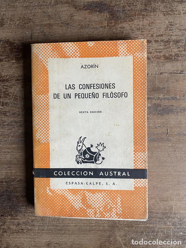 Libros: Las confesiones de un peque�o filosofo - Azorin