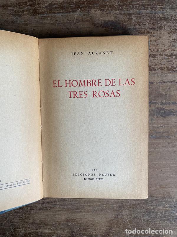 Libros: El hombre de las tres rosas - Auzanet Jean