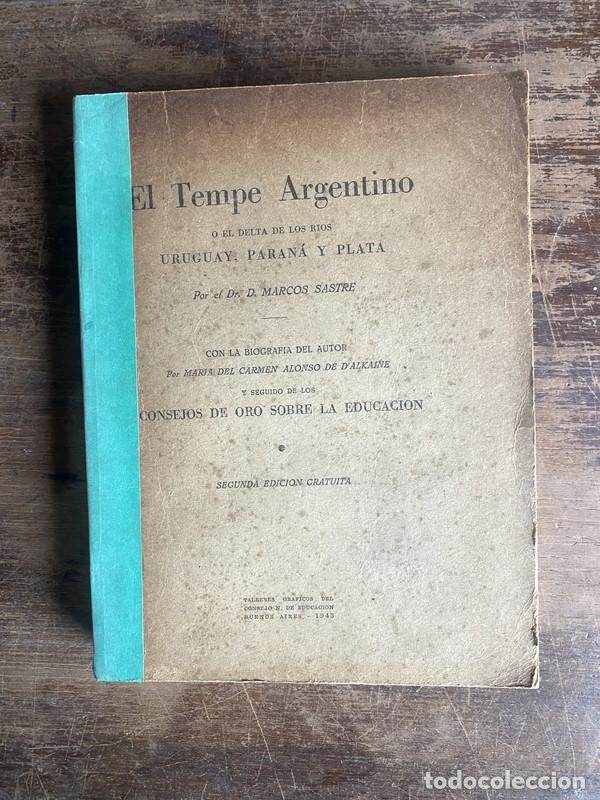 Libros: El Tempe Argentino - Sastre Marcos - Foto 1