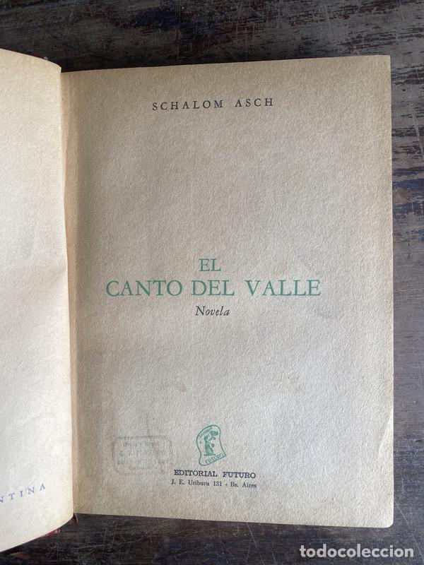 books: El canto del valle - Asch Schalom