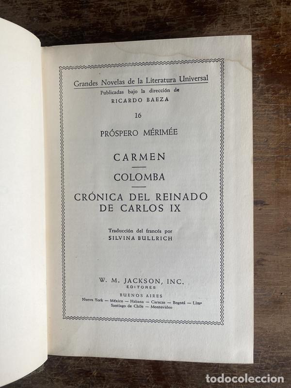 Libri di seconda mano: Carmen / Colomba / Cronica del Reinado de Carlos IX - Merimee Prospero