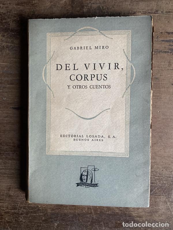 Livres: Del vivir Corpus - Miro Gabriel