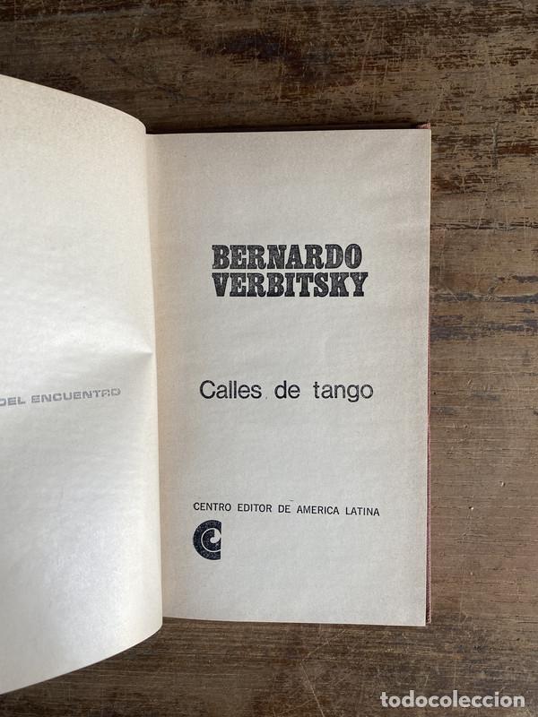 Libros: Calles de tango - Verbitsky Bernardo - Foto 1