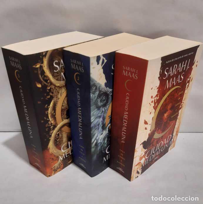 Libri di seconda mano: CIUDAD MEDIALUNA (3 TOMOS) CASA DE TIERRA Y SANGRE + CIELO Y ALIENTO + LLAMA Y SOMBRA - MAAS, SARAH
