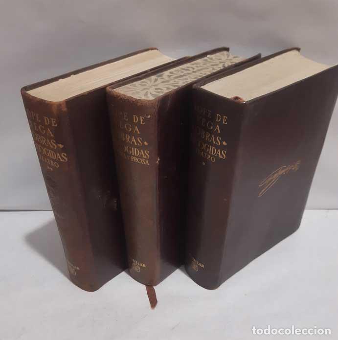Libri di seconda mano: OBRAS ESCOGIDAS: TEATRO, POES&Iacute;A Y PROSA (TRES TOMOS) - VEGA, LOPE DE