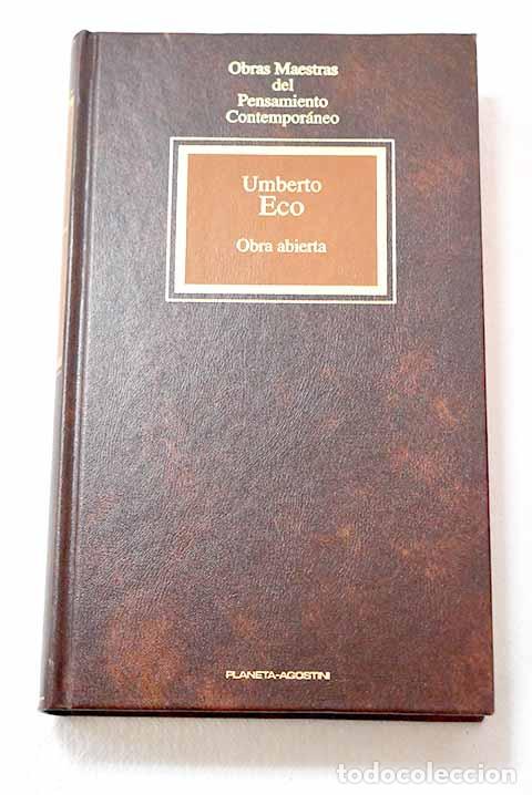 Libros: Obra abierta: Eco, Umberto.- Eco, Umberto