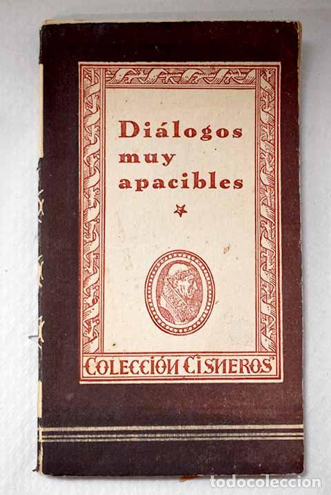 books: Di&aacute;logos muy apacibles