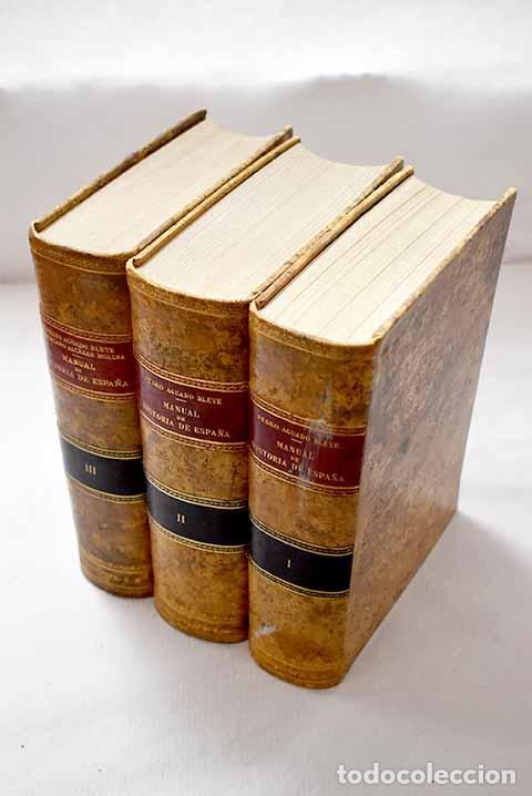 Libros: Manual de historia de Espa&ntilde;a.- Aguado Bleye, Pedro
