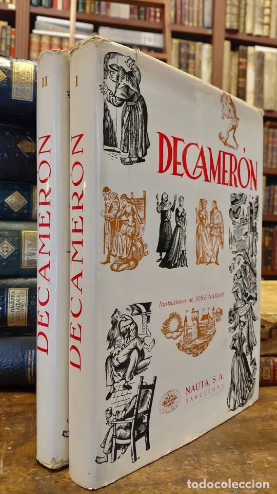Libros: DECAMERON. Seg&uacute;n la versi&oacute;n de 1496, revisada por M. Oliver. Pr&oacute;logo J. Pla y A. Vilanova. Ilustr