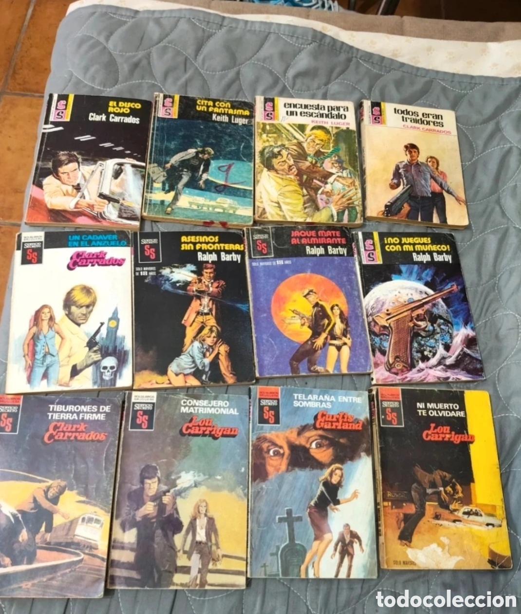 Libros: 12 novelas antiguas policiacas Servicio Secreto