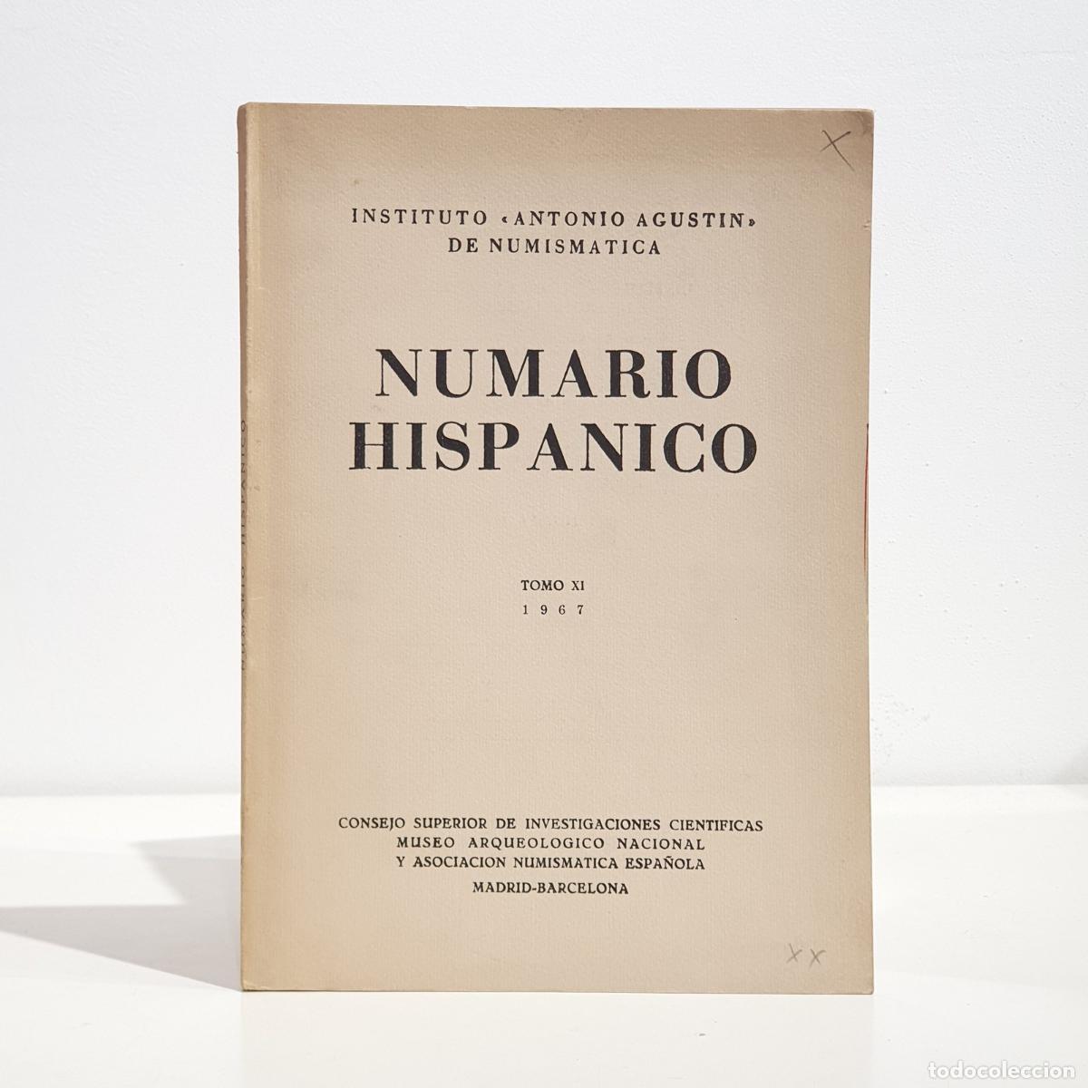 Livros em segunda m&atilde;o: VV. AA - Numario Hisp&aacute;nico, tomo XI. 1967