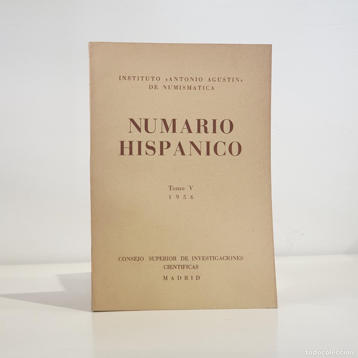 Libros: VV AA. - Numario Hisp&aacute;nico, tomo V, 1956