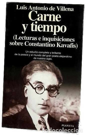 Libros: Carne y tiempo (lecturas e inquisiciones sobre Constantino Kavafis)