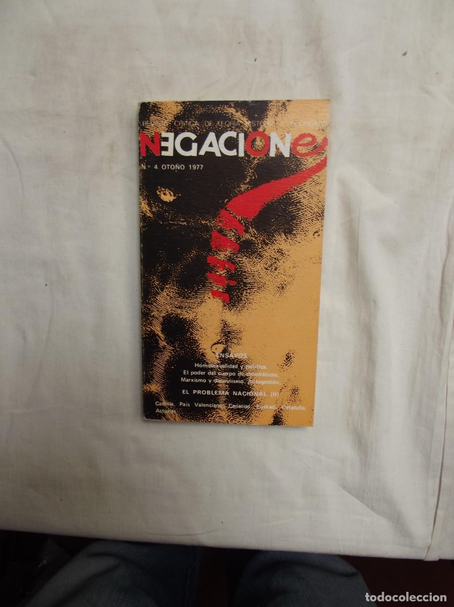 Libros: NEGACIONES N&ordm; 4 OTO&Ntilde;O DE 1977 REVISTA CRITICA