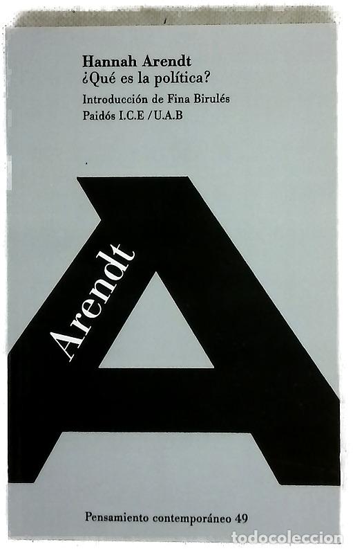 books: &iquest;Qu&eacute; es la pol&iacute;tica? - Arendt, Hannah
