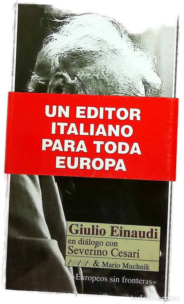 books: Giulio Einaudi en di&aacute;logo con Severino Cesari
