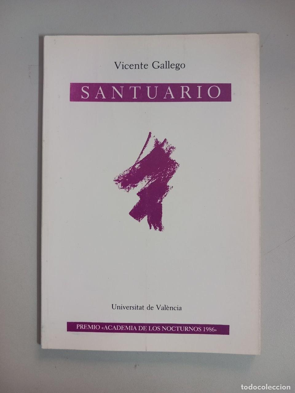 Libros: Santuario. - GALLEGO, Vicente: