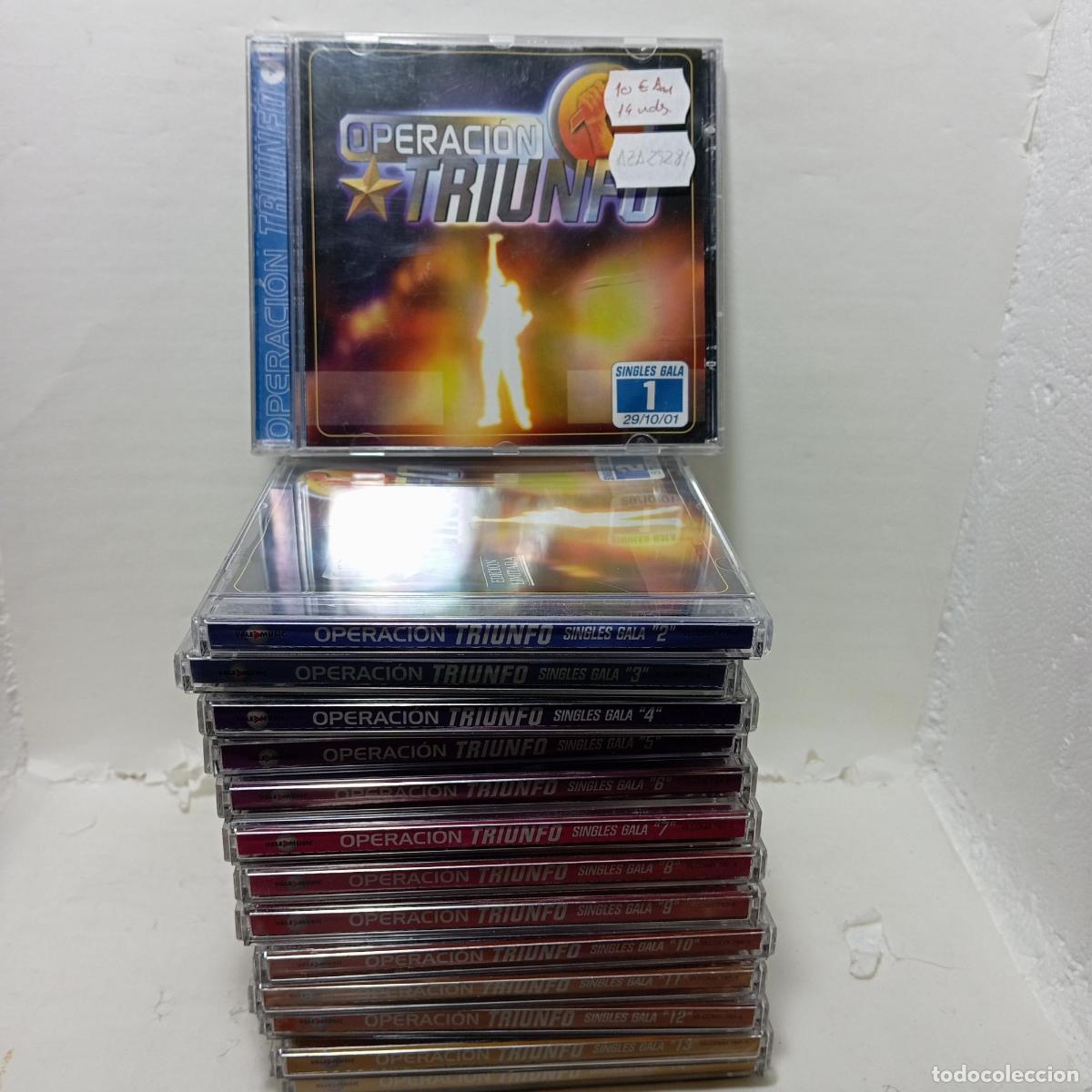Libri di seconda mano: OPERACI&Oacute;N TRIUNFO. 14 CDs Singles de las Galas de 29 de Octubre de 2001 al 11 de Febrero de 2002 -