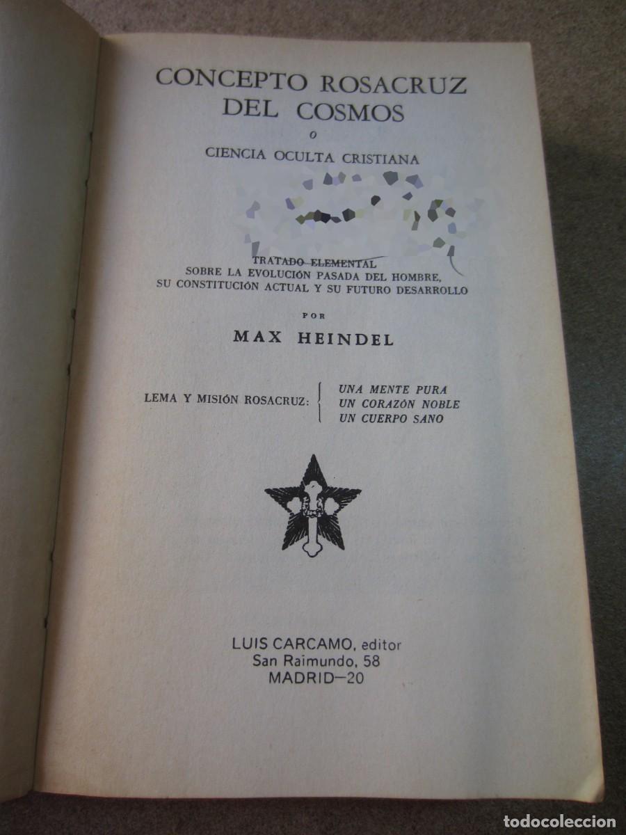 Libros: Concepto Rosacruz del Cosmos (Max Heindel) 8485316134 - Foto 13