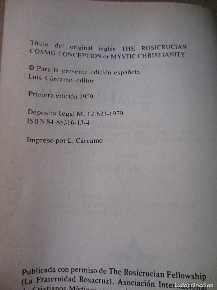 Libros: Concepto Rosacruz del Cosmos (Max Heindel) 8485316134 - Foto 14