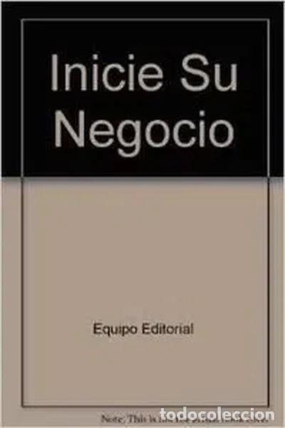 Libros: Inicie Su Negocio- 9789702602453