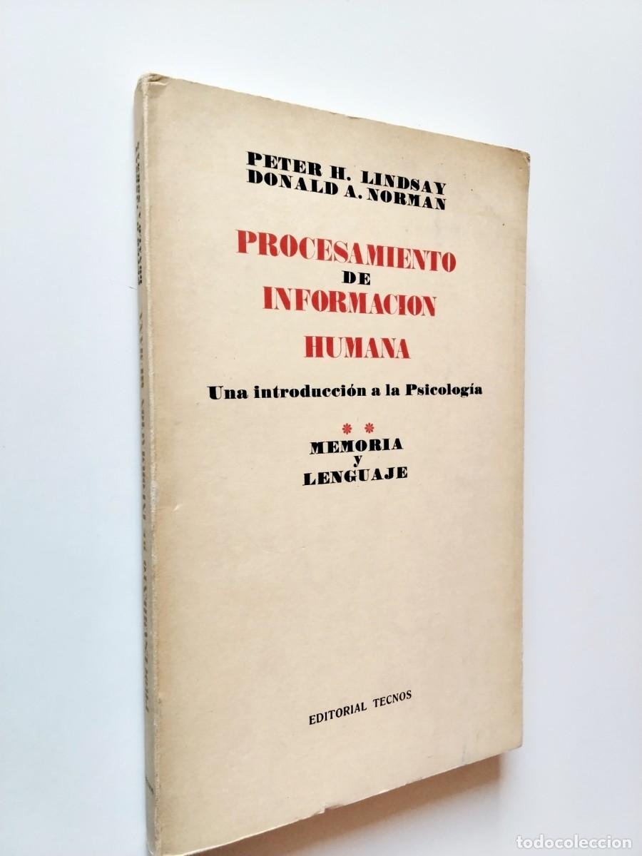 Livros em segunda m&atilde;o: Peter H. Lindsay - Donald A. Norman - Procesamiento de informaci&oacute;n humana. Una introducci&oacute;n a la Psi