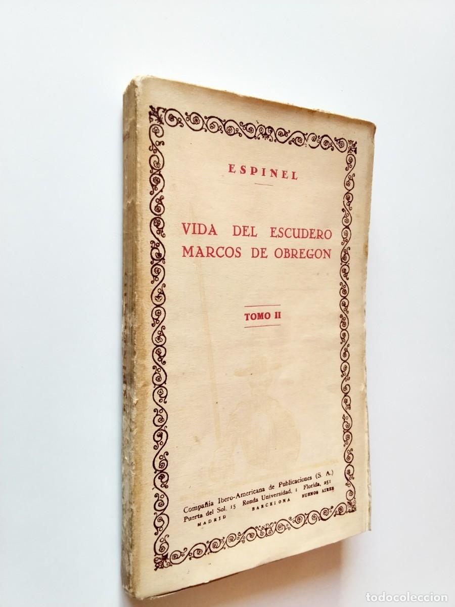 Livros em segunda m&atilde;o: Vicente Espinel - Vida de Marcos de Obreg&oacute;n. Tomo II