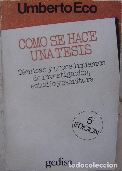 Libros: C&oacute;mo se hace una tesis- 9788474321371 - Foto 1