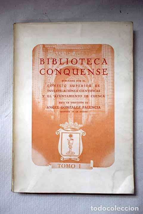 Livros em segunda m&atilde;o: Fuentes para la Historia de Cuenca y su provincia, Tomo I.- Gonz&aacute;lez Palencia, &Aacute;ngel