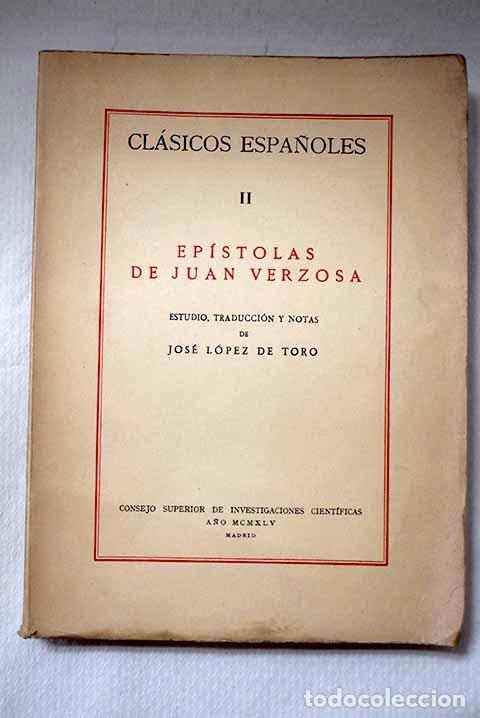 Livros em segunda m&atilde;o: Ep&iacute;stolas de Juan Verzosa