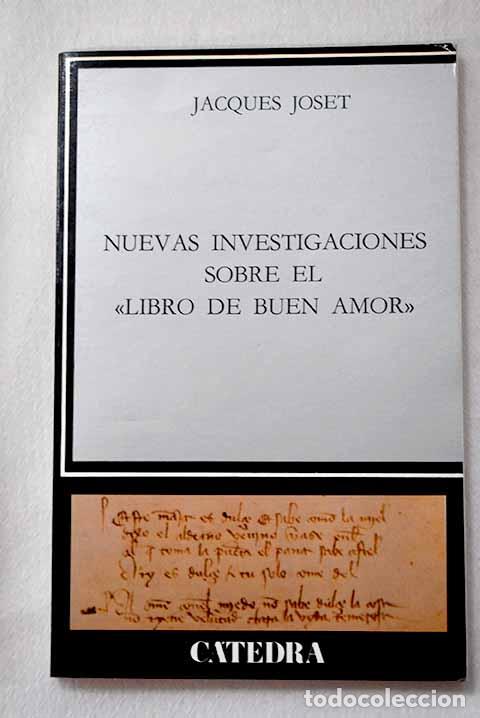 Livros em segunda m&atilde;o: Nuevas investigaciones sobre el Libro de buen amor .- Joset, Jacques