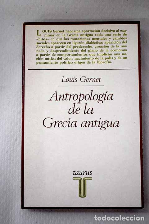 Livros em segunda m&atilde;o: Antropolog&iacute;a de la Grecia antigua.- Gernet, Louis