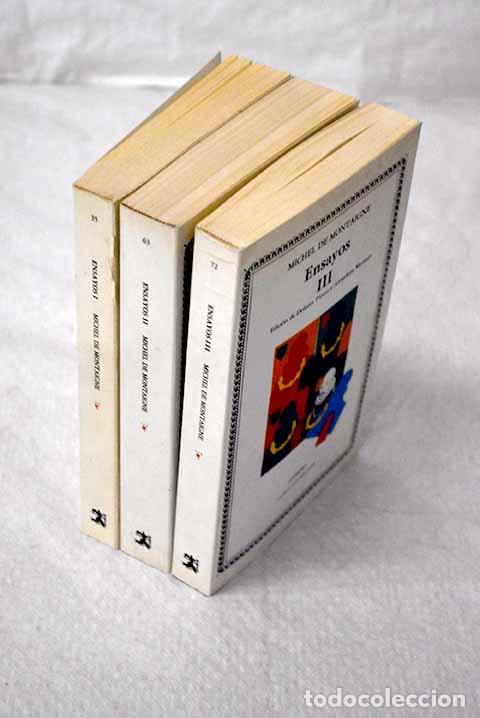 Libros: Ensayos: Montaigne, Michel de.- Montaigne, Michel de