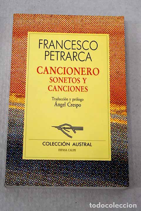 books: Cancionero: sonetos y canciones.- Petrarca, Francesco