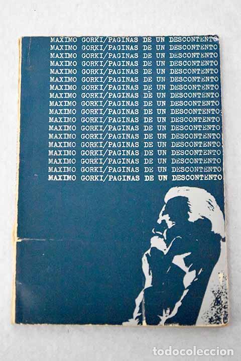 Livres: P&aacute;ginas de un descontento.- Gorki, M&aacute;ximo