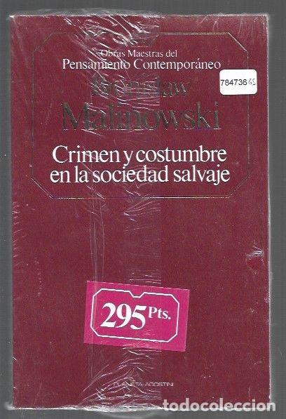 Libri di seconda mano: CRIMEN Y COSTUMBRE EN LA SOCIEDAD SALVAJE - MALINOWSKI, BRONISLAW