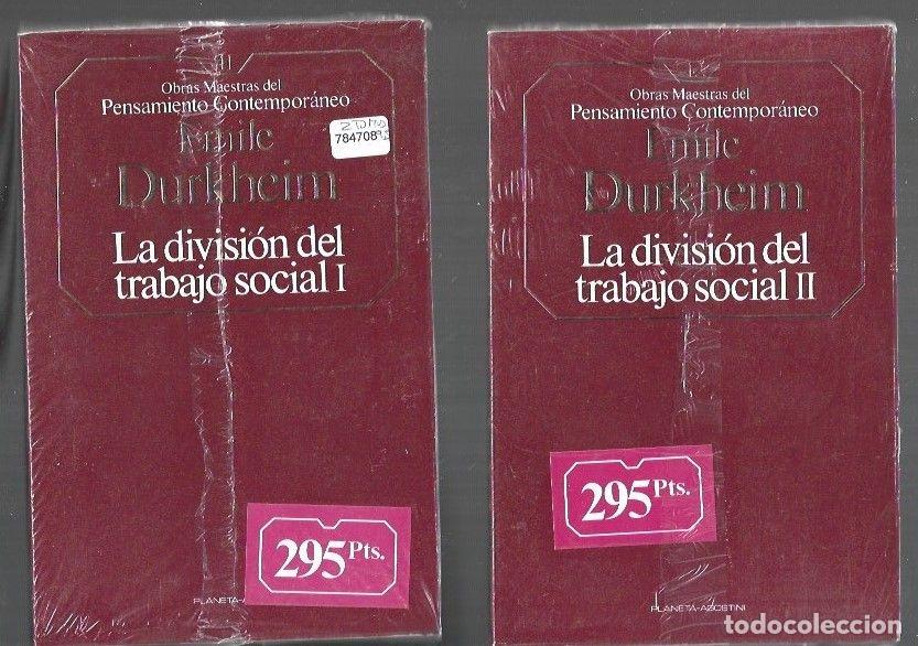 books: DIVISION DEL TRABAJO SOCIAL - LA (2 TOMOS) - DURKHEIM, EMILE