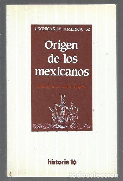 Livres: ORIGEN DE LOS MEXICANOS - VAZQUEZ, GERMAN (EDICION)