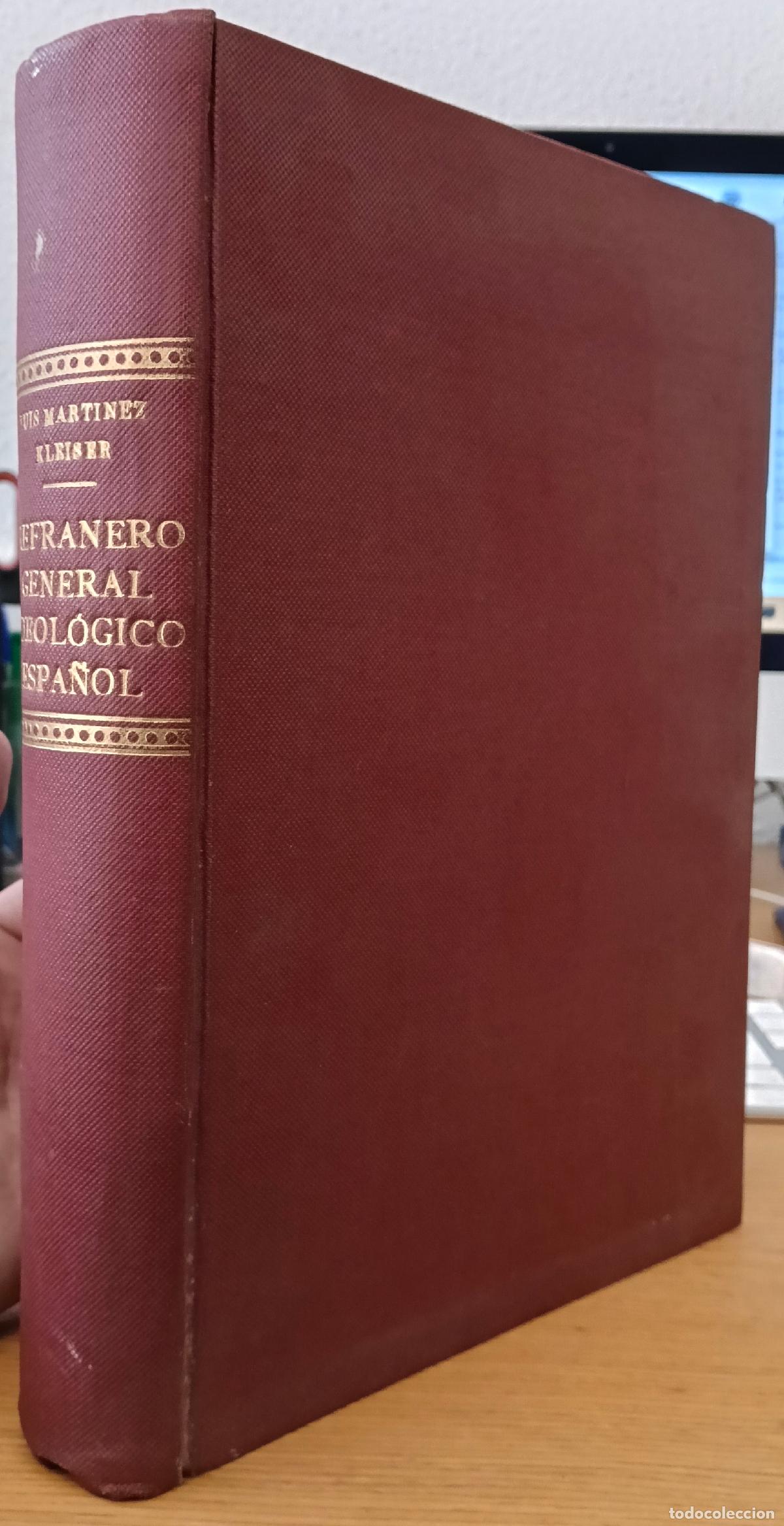 Libros: Refranero general ideol&oacute;gico espa&ntilde;ol - Mart&iacute;nez Kleiser, Luis - Foto 1