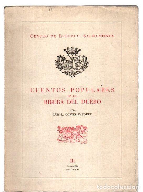 Libros: Cuentos populares en la Ribera del Duero - Cortes Vazquez, Luis L.