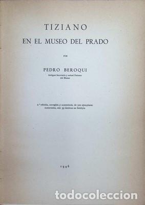 Libros: Tiziano en el Museo del Prado - BEROQUI, PEDRO - Foto 2
