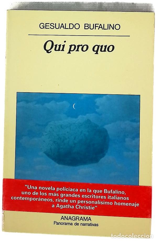Libros: Qui pro quo - Bufalino, Gesualdo; Jord&aacute;, Joaqu&iacute;n