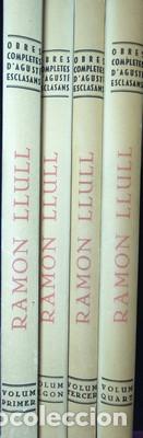B&uuml;cher: La filosofia de Ramon Llull(curs en quatre volums) - ESCLASANS, AGUSTI