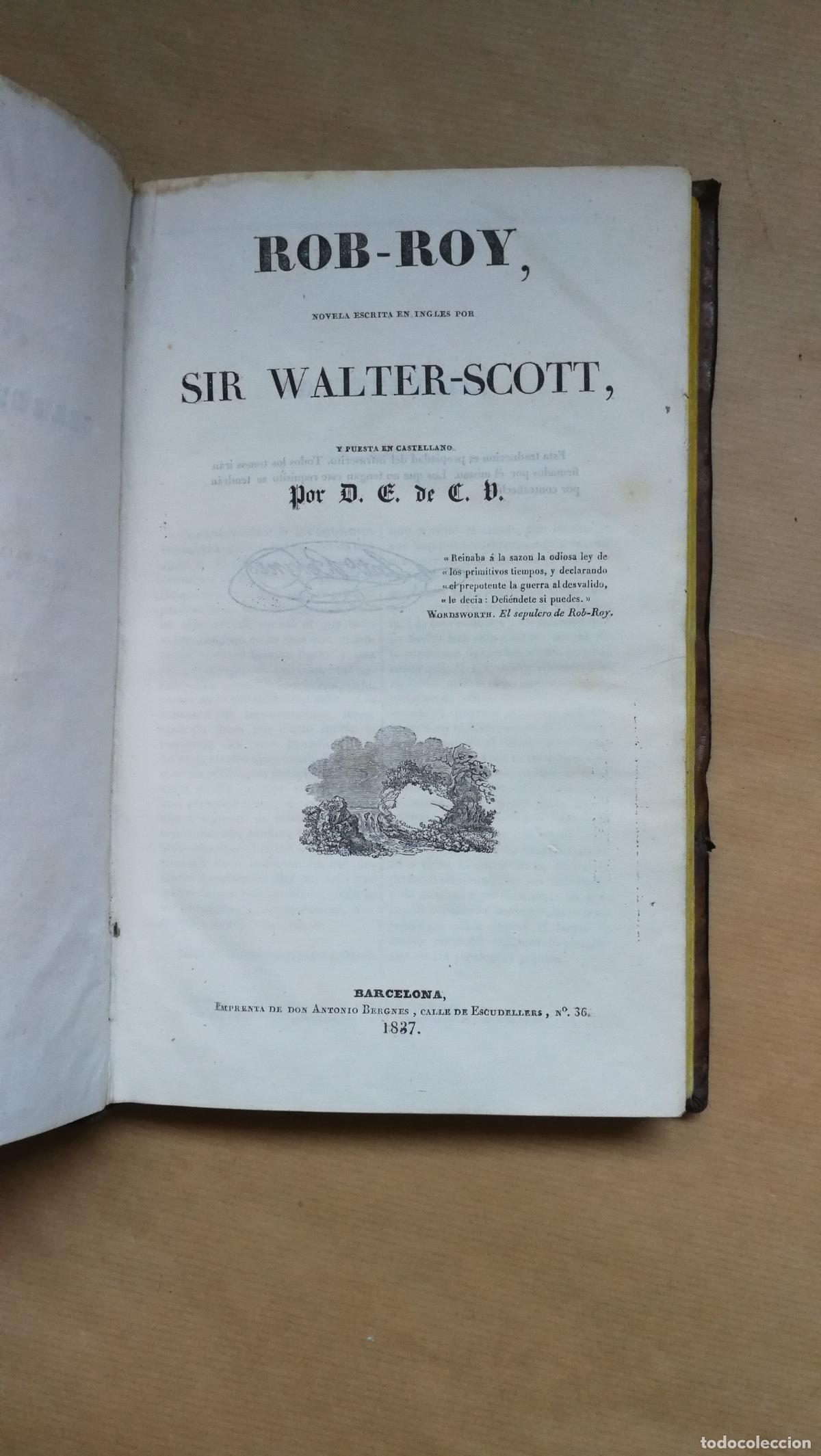 Libros: Rob-Roy. - &rdquo;Scott, Walter&rdquo;