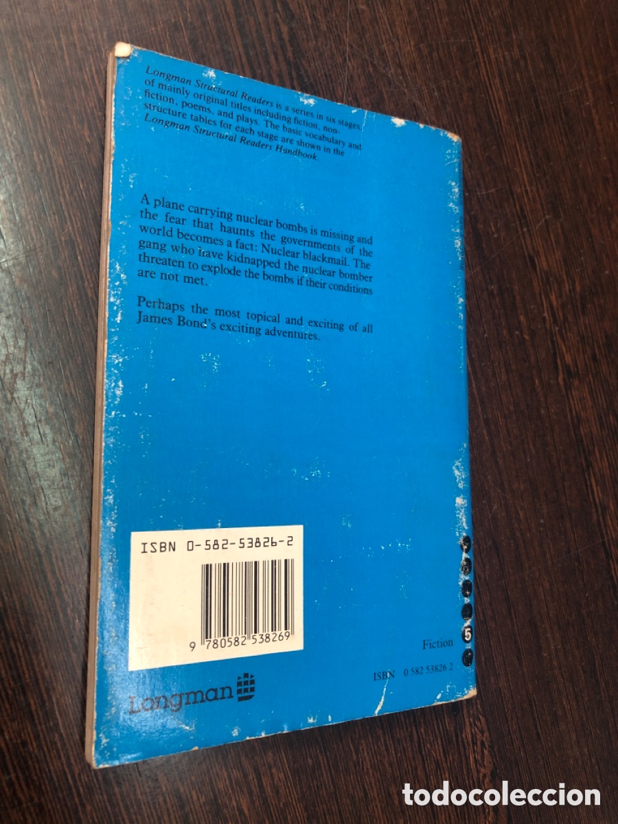 Libros: THUNDERBALL JAMES BOND 007 IAN FLEMING EDITORIAL LONGMAN 1978 - Foto 2